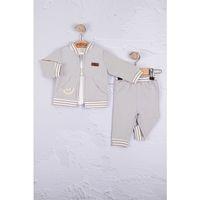 Hello Nakışlı % 100 Pamuk 3'lü Erkek Bebek Takımı