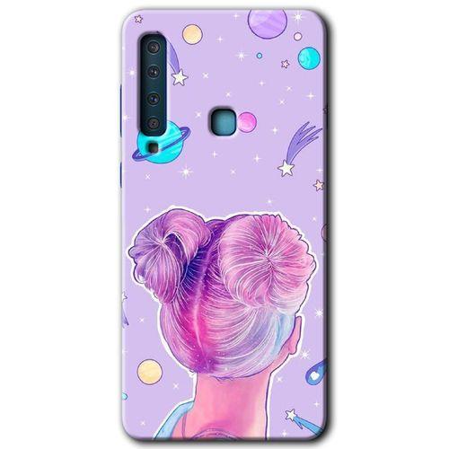 Potkal Hediye Fabrikası Samsung Galaxy A9 2018 Kılıf HD Desen Baskılı Arka Kapak - Uzaylı Kız