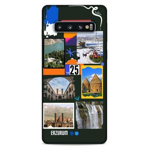 Lopard Samsung Galaxy S10 Uyumlu Kılıf Şehirli ※ (25) Erzurum Antişok Kapak