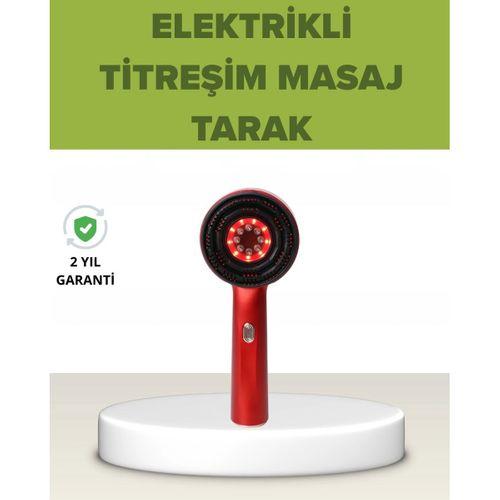 Elektrikli Titreşim Masaj Tarak Kırmızı Işık Terapi