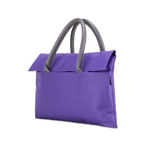 Classone BYN-EL003 WTXPro Su Geçirmez Kumaş 13-14 inch Bayan Laptop El Çantası- Tote Bag – Mor