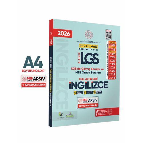 2026 8 Sınıf Full LGS Altın Seri(FULAS)LGS/MEB Örnek Çıkmış Modüler Soru Bankası Çözümlü SÖZEL SET