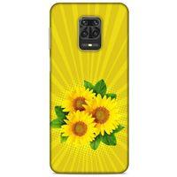 Lopard Xiaomi Redmi Note 9S Uyumlu Kılıf Bahar (16) Kalın Kılıf Ayçiçek