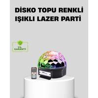 Ritim Hassasiyetli Bluetooth Hoparlörlü Disko Işığı Döner Led Efektli