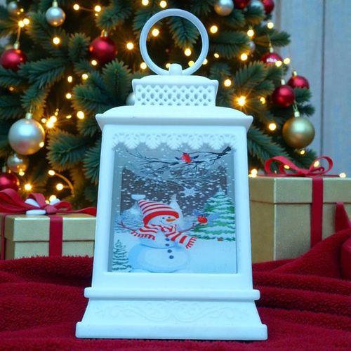 VIP BEYAZ KARDAN ADAM YILBAŞI FENERİ GÜN IŞIĞI LED IŞIKLI FENER YILBAŞI HEDİYELERİ YILBAŞI SÜSLERİ