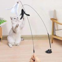 Angel Of Life® Vantuzlu Tüylü Zilli Olta Kedi Oyuncağı 2 Oltalı