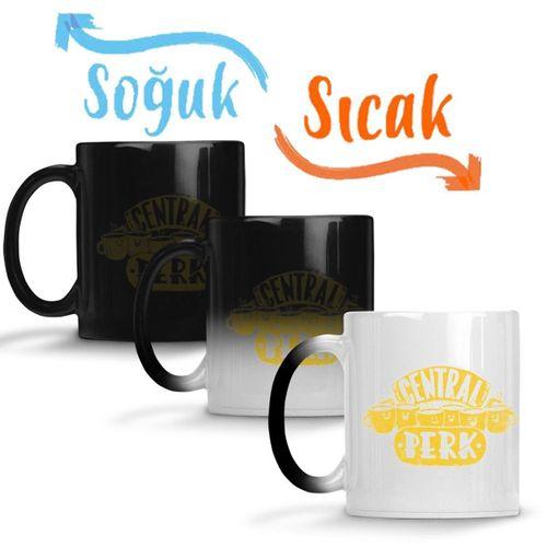 Friends Central Perk Sihirli Kupa Bardak Porselen
