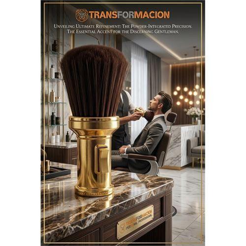 Pudra Hazneli Ense Fırçası Saç Temizleme Fırçası - Berber Temizlik Fırçası- Kuaför Berber Malzemesi 721601