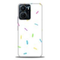 Vivo Y16 Kılıf HD Baskılı Kılıf - Konfeti + Tam Ekran Koruyucu