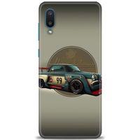 Samsung Galaxy A02 Kılıf HD Baskılı Kılıf - Klasik Araba + Tam Ekran Koruyucu