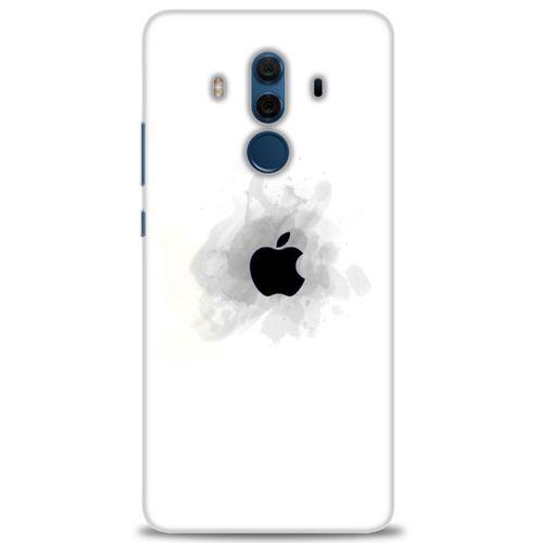 Huawei Mate 10 Pro Kılıf HD Baskılı Kılıf - Siyah Elma + Tam Ekran Koruyucu