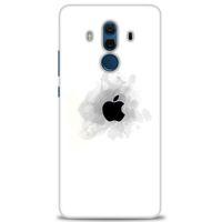 Huawei Mate 10 Pro Kılıf HD Baskılı Kılıf - Siyah Elma + Tam Ekran Koruyucu