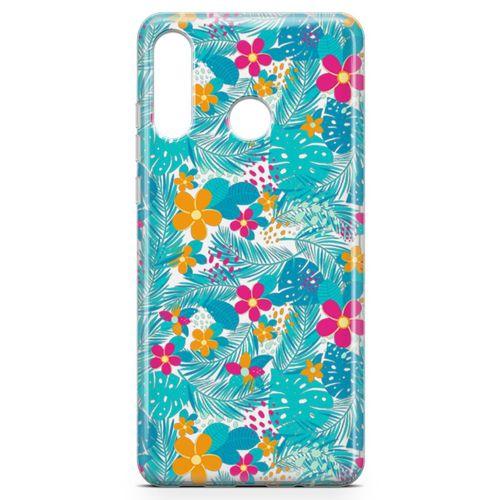 Huawei P30 Lite 2020 Kılıf Hawai Palmiye Arka Kapak Koruma Desenli Full Koruyucu