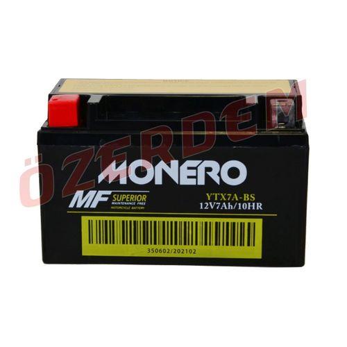 AKÜ Akü Bs 12V 7Ah Yatık Monero Scooter Mxu 150