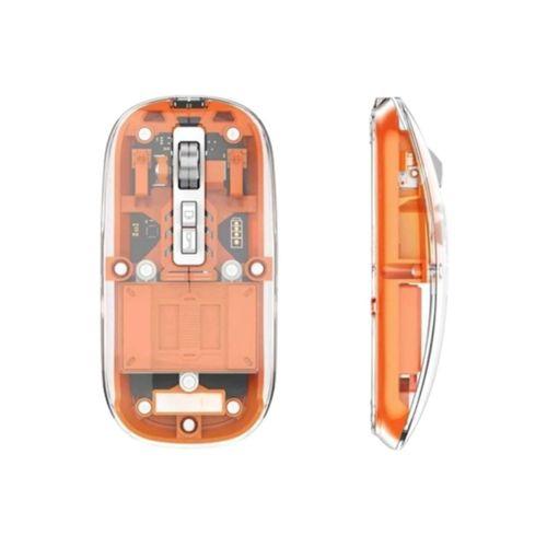 Şeffaf Kablosuz Mouse Bluetooth Bağlantılı Sessiz Tıklama Yeni Nesil