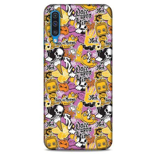 Retro (3) Desen Kapak Renkli Samsung Galaxy A30s Kılıf