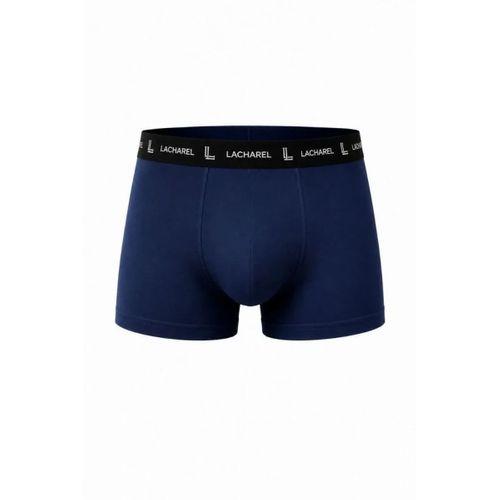 Erkek Likralı Pamuklu Nefes Alan Penye Boxer 3lü Paket - Siyah - Gri - Lacivert