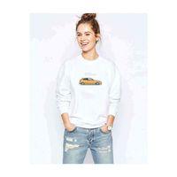 CIVIC TypeR Baskılı Beyaz Kadın Sweatshirt