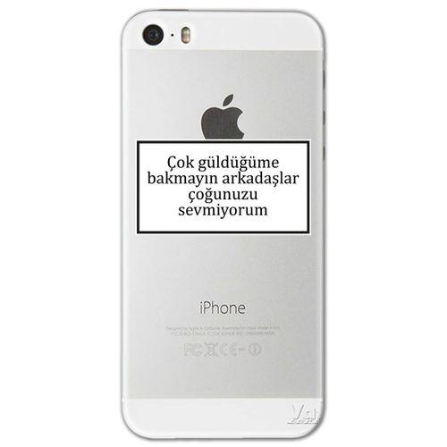 Iphone 5 Kılıf HD Yazı Baskılı Silikon Arka Kapak - Yazı 15