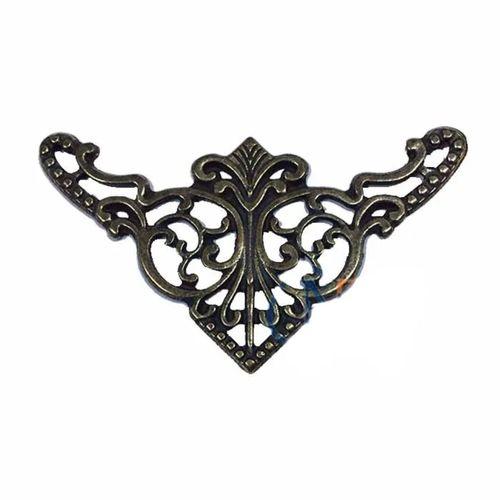 Dekoratif Köşe Süsü, Köşelik - Büyük, 31x55mm, Antik, 1 Adet