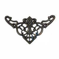 Dekoratif Köşe Süsü, Köşelik - Büyük, 31x55mm, Antik, 1 Adet