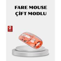 Kablosuz Çift Modlu Mouse – Bluetooth 5.0 + 2.4ghz