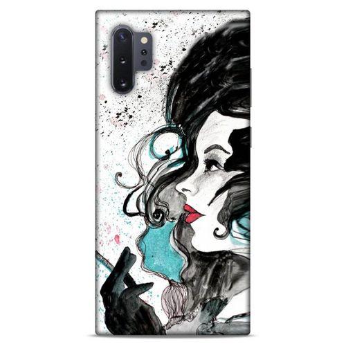 Lopard Samsung Galaxy Note 10 Plus Uyumlu Kılıf Sürreal Yüzler ♀ (24) Darbe Emici Kılıf Desenli