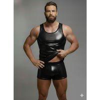 Erkek Lame Tank Top Boxer Takımı