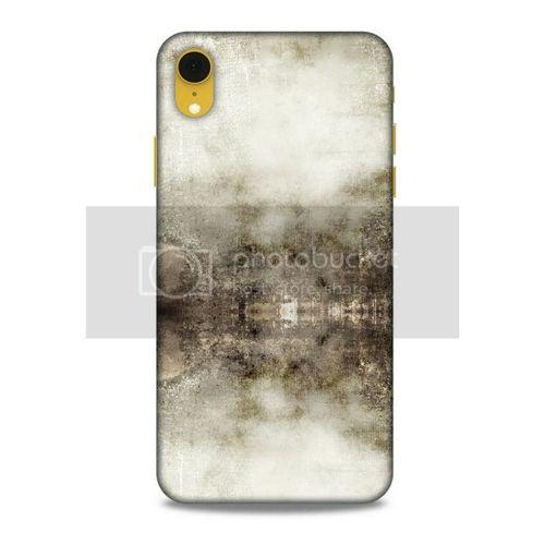 Paslı Renkler Beyaz Siyah Apple iPhone XR Kılıf