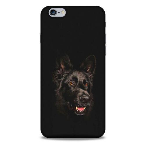 Apple Iphone 6 Plus Kılıf Almanya (33) Hybrid Kılıf Black German Shepherd