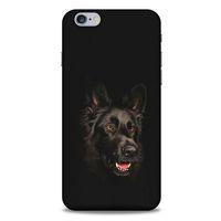 Apple Iphone 6 Plus Kılıf Almanya (33) Hybrid Kılıf Black German Shepherd
