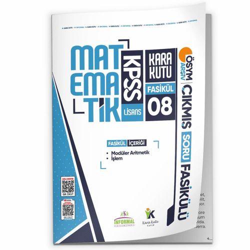 2026 KPSS Matematik Kara Kutu Akademik 8 Fasikül ÖSYM Çıkmış Soru İşlem ve Modüler Aritmetik Set