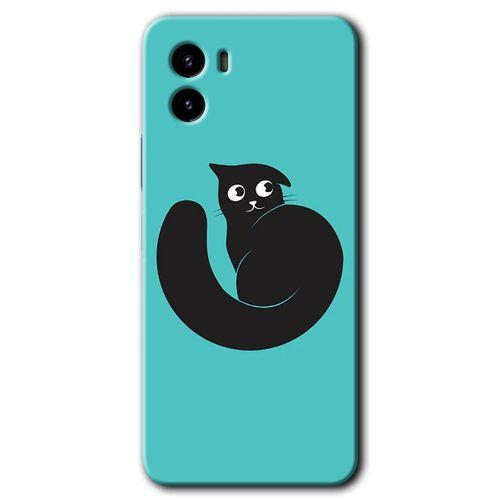 Vivo Y15s Kılıf HD Desen Baskılı Arka Kapak - Cat Vector