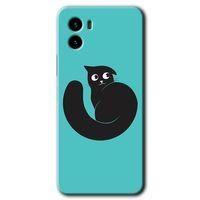 Vivo Y15s Kılıf HD Desen Baskılı Arka Kapak - Cat Vector