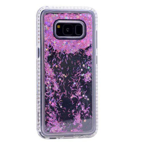 Galaxy S8 Plus Kılıf Zore Sıralı Taşlı Sıvılı Silikon