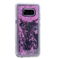 Galaxy S8 Plus Kılıf Zore Sıralı Taşlı Sıvılı Silikon
