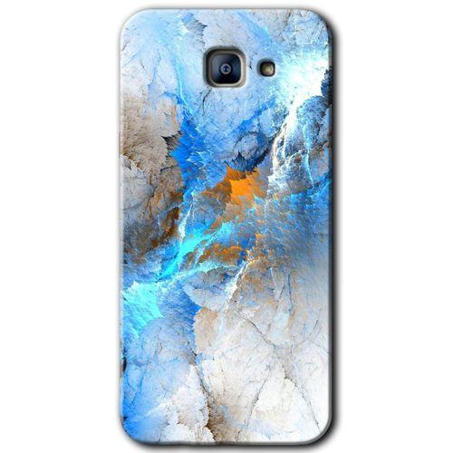 Potkal Hediye Fabrikası Samsung Galaxy A8 2016 Kılıf HD Desen Baskılı Arka Kapak - Mavi Buzul