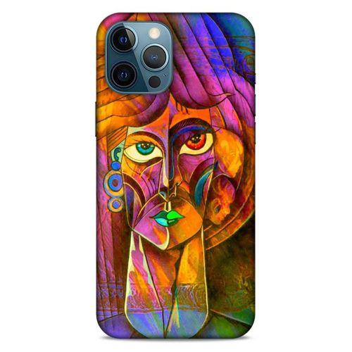 Lopard Apple iPhone 12 Pro Max Uyumlu Kılıf Sürreal Yüzler ♀ (50) Shockproof Kılıf Desenli