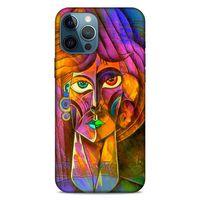 Lopard Apple iPhone 12 Pro Max Uyumlu Kılıf Sürreal Yüzler ♀ (50) Shockproof Kılıf Desenli