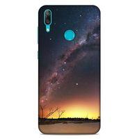 Lopard Huawei Y7 Prime 2019 Uyumlu Kılıf Gece'S (30) Silicone Case Sarı Lacivert