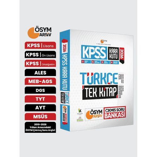 2026 KPSS Kara Kutu Türkçe TEK KİTAP ÖSYM ARŞİV Çıkmış Soru  Bankası Konu Özetli Dijital Çözümlü