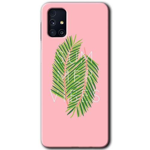 Samsung Galaxy M31s Kılıf Baskılı Kapak - Summer Vibes +Tam Kaplayan Mat Seramik