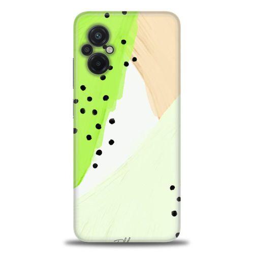Xiaomi Poco M5 Kılıf HD Baskılı Kılıf - Fıstık Yeşili + Tam Ekran Koruyucu