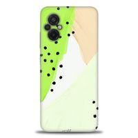 Xiaomi Poco M5 Kılıf HD Baskılı Kılıf - Fıstık Yeşili + Tam Ekran Koruyucu