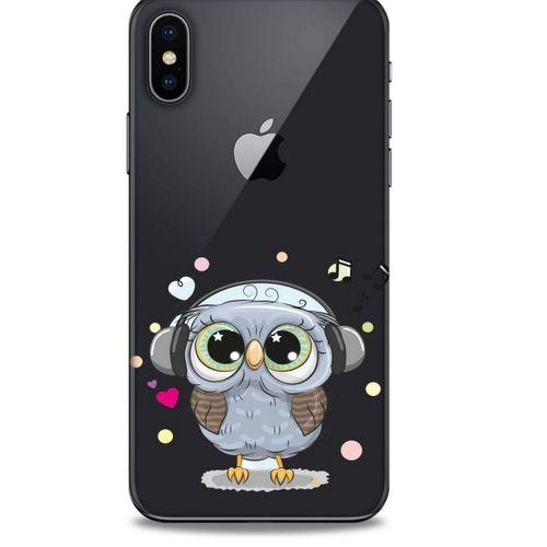 Zoologix (71) Apple iPhone XS Şeffaf Kılıf Silikon Desenli