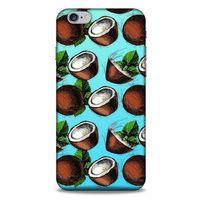 Frutix Hindistan Cevizi 02 Apple Iphone 6 Plus Kılıf Desenli Silikon