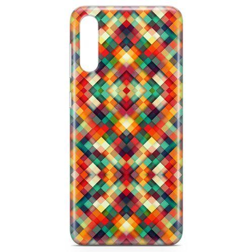 Samsung Galaxy A70s Kılıf Sarı Kırmızı Yeşil Boyut Arka Kapak Koruma Desenli Full Koruyucu