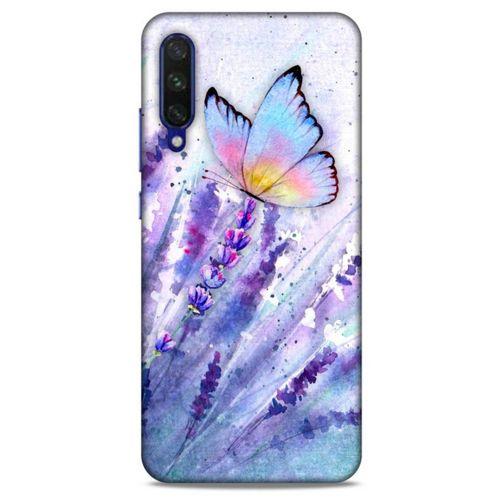 Xiaomi Mi A3 Uyumlu Kılıf Mor Delisi (47) Crystal Flex Kılıf Kelebek