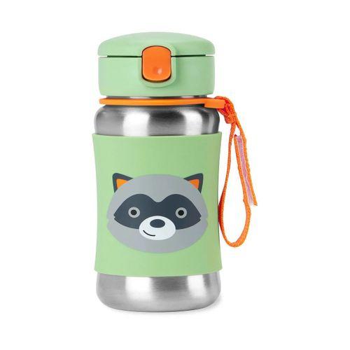 Skip Hop Zoo Pipetli Paslanmaz Çelik Suluk 350 ml Rakun