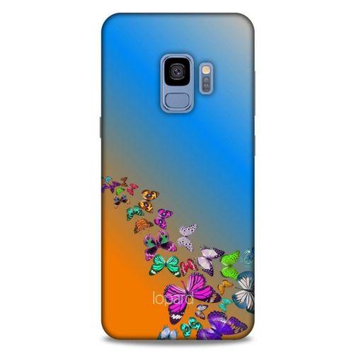 Samsung Galaxy S9 Kılıf Kelebek Etkisi (50) Shockproof Kılıf Bordo Pembe